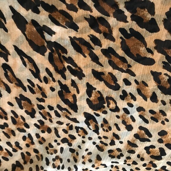 Womens Leopard Animal Print Sleeveless Lightweight Top Medium Trendy Belle Vere - Picture 5 of 8